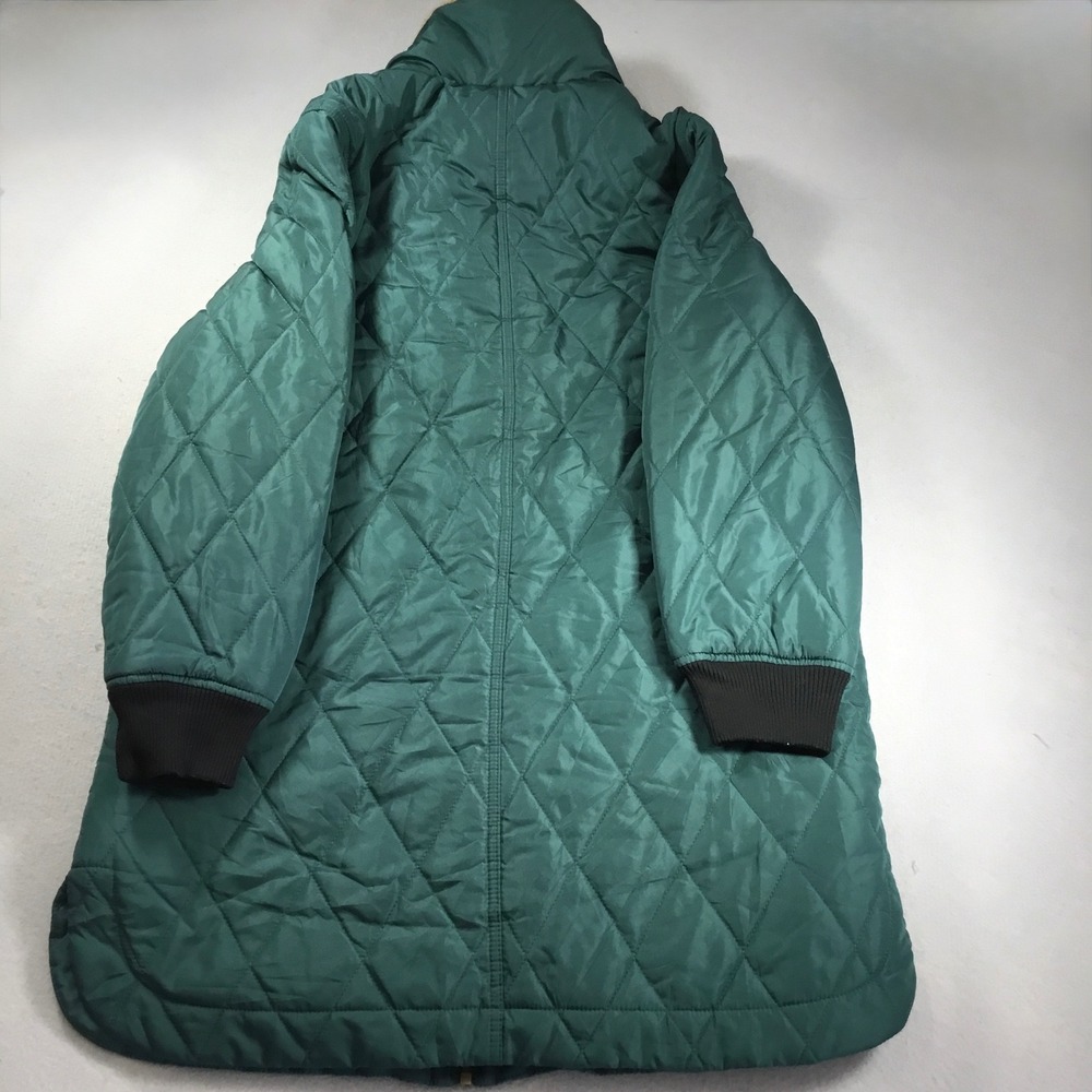 Weatherproof Vintage Womens Quilted Sherpa Lined Jacket Green Teal Small - Picture 8 of 10